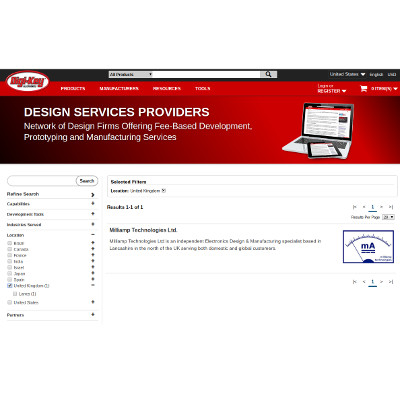 Digi-Key Milliamp Design Services Provider